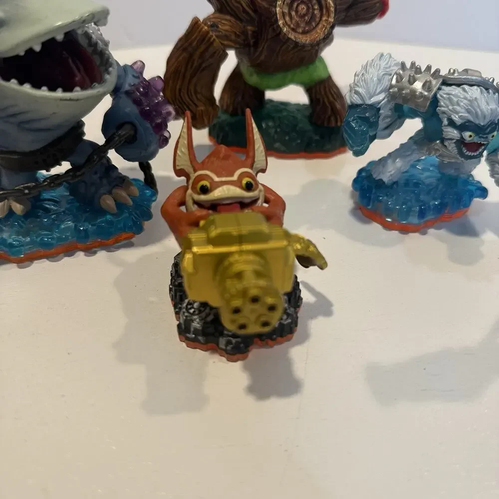 Skylanders Giants Lot of 5 Orange Base Series 2 Trigger Happy Thumpback Rex Gian